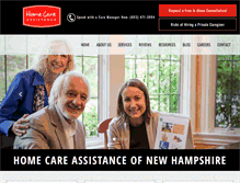 Tablet Screenshot of newhampshirehomecareassistance.com